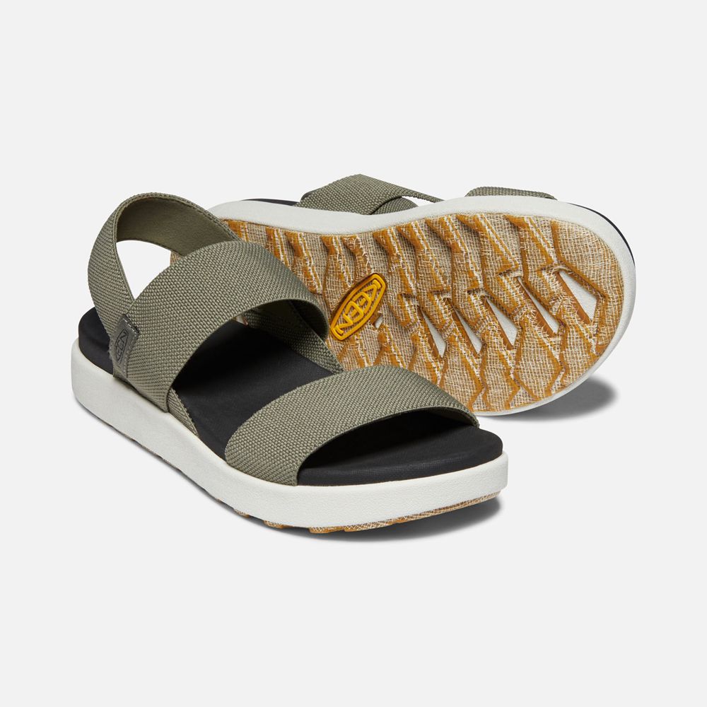 Sandales de Plage Keen Femme Vert Olive | Elle Backstrap | HZNIW-1452